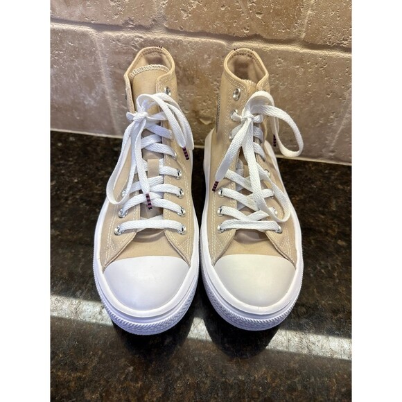 Converse Chuck Taylor All Star Move Hi Platform Beige Sneakers Women’s 7 EUC - Picture 2 of 8